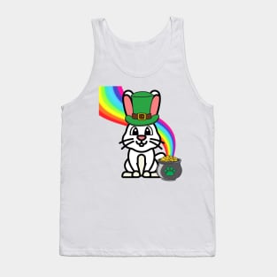 Funny Bunny is a leprachaun Tank Top